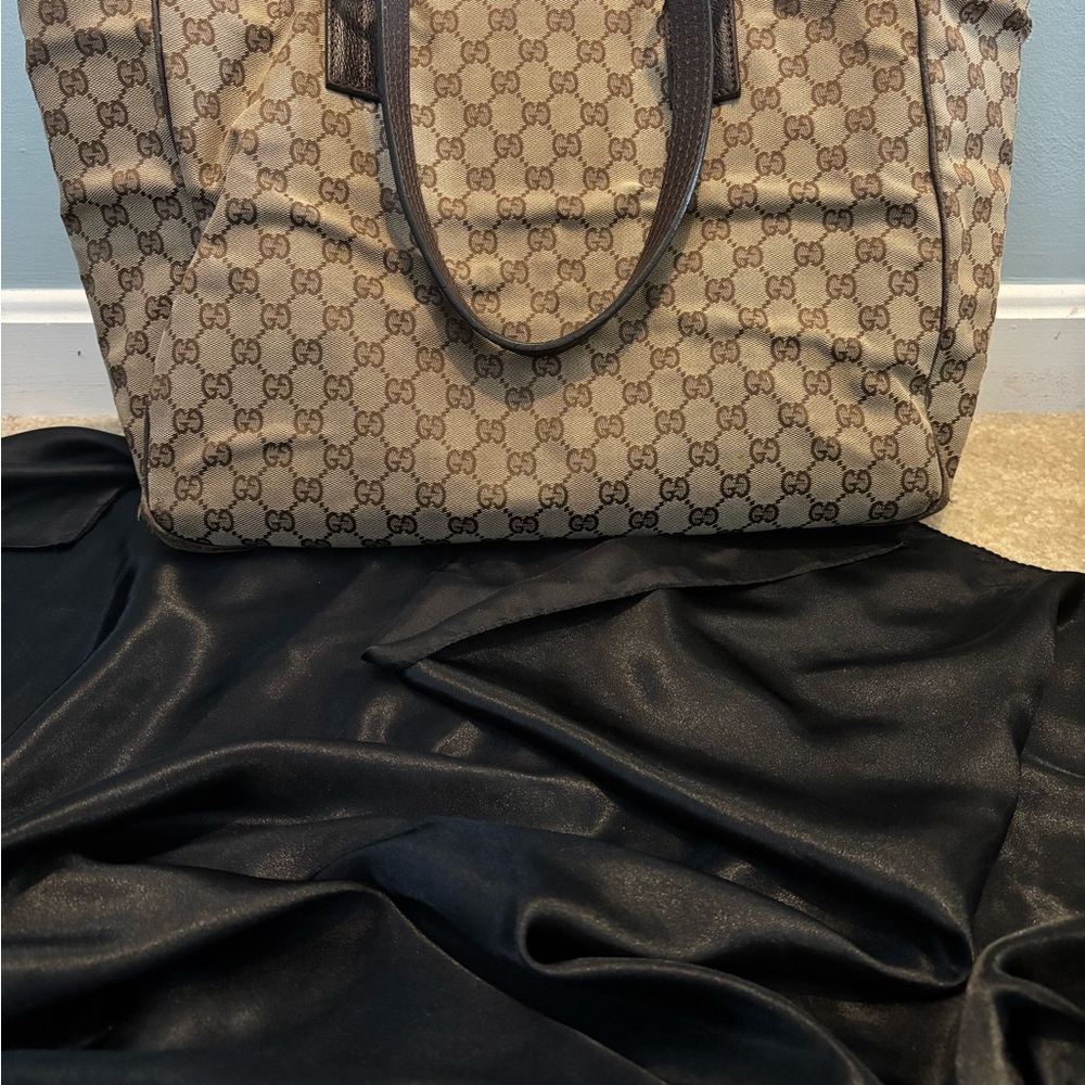 Gucci Monogram Tote, Authentic